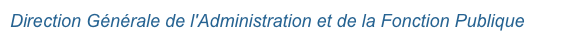 Direction Générale de l'Administration et de la Fonction Publique